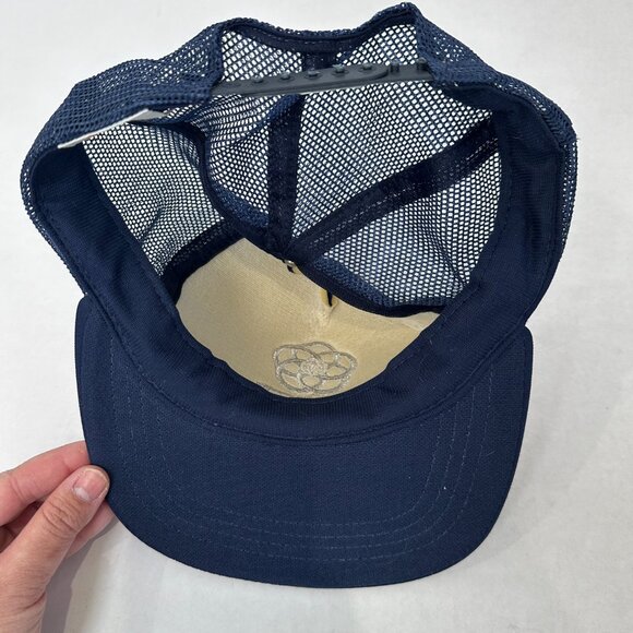 Vintage Disney Epcot Center Trucker Hat SnapBack Blue/Silver - Picture 2 of 5